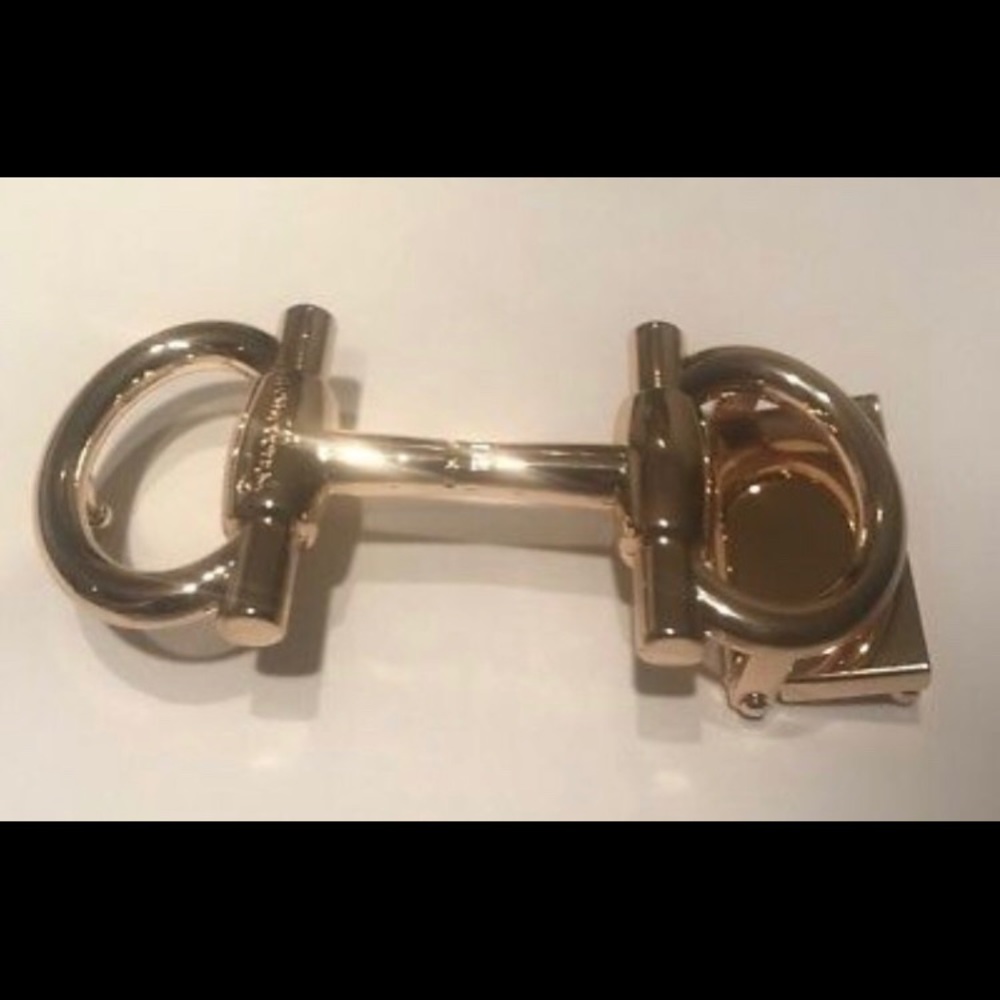 Salvatore Ferragamo double gancini buckle.